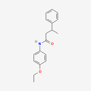 molecular formula C18H21NO2 B3979250 N-(4-ethoxyphenyl)-3-phenylbutanamide 