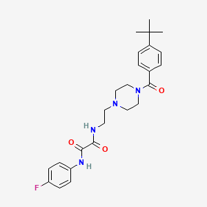 molecular formula C25H31FN4O3 B3979351 N-{2-[4-(4-TERT-BUTYLBENZOYL)PIPERAZIN-1-YL]ETHYL}-N'-(4-FLUOROPHENYL)ETHANEDIAMIDE 