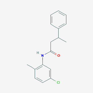 molecular formula C17H18ClNO B3979363 N-(5-chloro-2-methylphenyl)-3-phenylbutanamide 