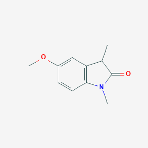 molecular formula C11H13NO2 B039794 5-Methoxy-1,3-dimethyl-2-indolinone CAS No. 116707-99-4