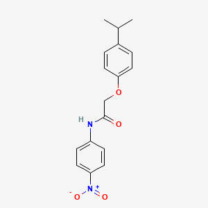molecular formula C17H18N2O4 B3979481 N-(4-nitrophenyl)-2-(4-propan-2-ylphenoxy)acetamide 