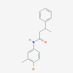 molecular formula C17H18BrNO B3979553 N-(4-bromo-3-methylphenyl)-3-phenylbutanamide 