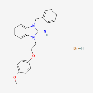 molecular formula C23H24BrN3O2 B3979554 1-benzyl-3-[2-(4-methoxyphenoxy)ethyl]benzimidazol-2-imine;hydrobromide 