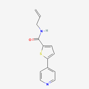 molecular formula C13H12N2OS B3979560 N-prop-2-enyl-5-pyridin-4-ylthiophene-2-carboxamide 