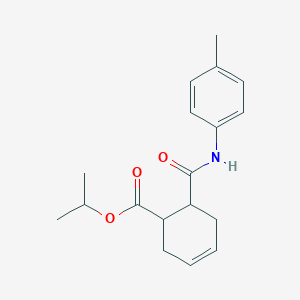 molecular formula C18H23NO3 B3979590 Propan-2-yl 6-[(4-methylphenyl)carbamoyl]cyclohex-3-ene-1-carboxylate 