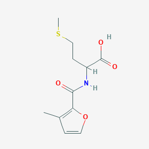 molecular formula C11H15NO4S B3979696 N-(3-methyl-2-furoyl)methionine 