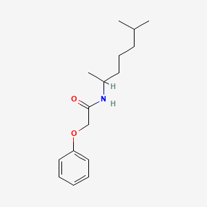 molecular formula C16H25NO2 B3979721 N-(6-methylheptan-2-yl)-2-phenoxyacetamide 