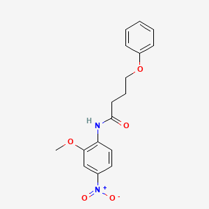 molecular formula C17H18N2O5 B3979754 N-(2-methoxy-4-nitrophenyl)-4-phenoxybutanamide 