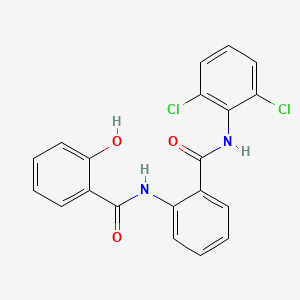 molecular formula C20H14Cl2N2O3 B3979790 N-(2,6-dichlorophenyl)-2-[(2-hydroxybenzoyl)amino]benzamide 