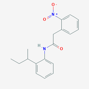 molecular formula C18H20N2O3 B3979969 N-[2-(butan-2-yl)phenyl]-2-(2-nitrophenyl)acetamide 