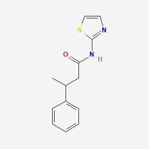 molecular formula C13H14N2OS B3980006 3-phenyl-N-(1,3-thiazol-2-yl)butanamide 