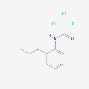 molecular formula C12H14Cl3NO B3980019 N-[2-(SEC-BUTYL)PHENYL]-2,2,2-TRICHLOROACETAMIDE 