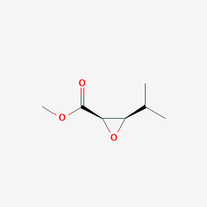molecular formula C7H12O3 B039801 Methyl (2R,3R)-3-propan-2-yloxirane-2-carboxylate CAS No. 119163-07-4