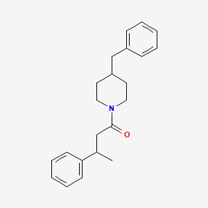 molecular formula C22H27NO B3980165 4-benzyl-1-(3-phenylbutanoyl)piperidine 
