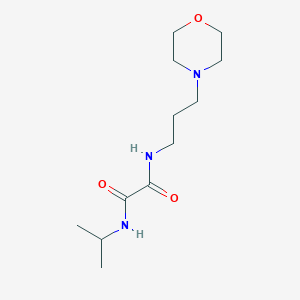 molecular formula C12H23N3O3 B3980169 N'-[3-(MORPHOLIN-4-YL)PROPYL]-N-(PROPAN-2-YL)ETHANEDIAMIDE 