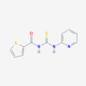 molecular formula C11H9N3OS2 B398017 N-pyridin-2-yl-N'-(thien-2-ylcarbonyl)thiourea 