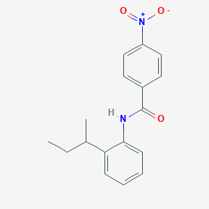 molecular formula C17H18N2O3 B3980194 N-[2-(SEC-BUTYL)PHENYL]-4-NITROBENZAMIDE 