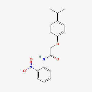 molecular formula C17H18N2O4 B3980237 N-(2-nitrophenyl)-2-(4-propan-2-ylphenoxy)acetamide 