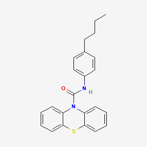 molecular formula C23H22N2OS B3980281 N-(4-butylphenyl)phenothiazine-10-carboxamide 