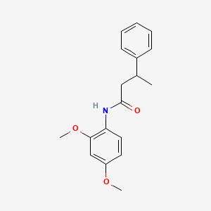 molecular formula C18H21NO3 B3980329 N-(2,4-dimethoxyphenyl)-3-phenylbutanamide 
