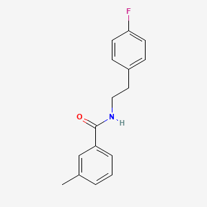 molecular formula C16H16FNO B3980359 N-[2-(4-fluorophenyl)ethyl]-3-methylbenzamide CAS No. 6526-13-2
