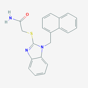 2-{[1-(1-naphthylmethyl)-1H-benzimidazol-2-yl]sulfanyl}acetamide