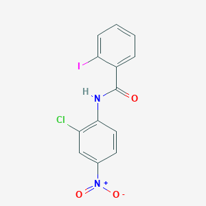 molecular formula C13H8ClIN2O3 B3980528 N-(2-chloro-4-nitrophenyl)-2-iodobenzamide 