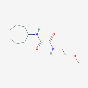 molecular formula C12H22N2O3 B3980624 N'-cycloheptyl-N-(2-methoxyethyl)oxamide 