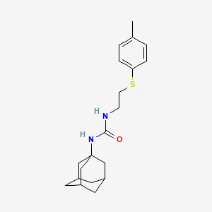 molecular formula C20H28N2OS B3980667 N-(1-ADAMANTYL)-N'-{2-[(4-METHYLPHENYL)SULFANYL]ETHYL}UREA 