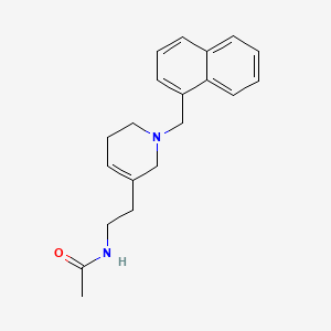 molecular formula C20H24N2O B3980673 N-{2-[1-(1-naphthylmethyl)-1,2,5,6-tetrahydropyridin-3-yl]ethyl}acetamide 