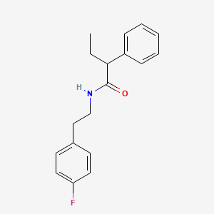 molecular formula C18H20FNO B3980723 N-[2-(4-fluorophenyl)ethyl]-2-phenylbutanamide 