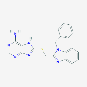 8-(1-Benzyl-1H-benzoimidazol-2-ylmethylsulfanyl)-9H-purin-6-ylamine