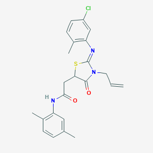 2-{3-allyl-2-[(5-chloro-2-methylphenyl)imino]-4-oxo-1,3-thiazolidin-5-yl}-N-(2,5-dimethylphenyl)acetamide