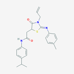 2-{3-allyl-2-[(4-methylphenyl)imino]-4-oxo-1,3-thiazolidin-5-yl}-N-(4-isopropylphenyl)acetamide
