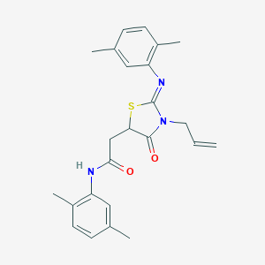 2-{3-allyl-2-[(2,5-dimethylphenyl)imino]-4-oxo-1,3-thiazolidin-5-yl}-N-(2,5-dimethylphenyl)acetamide