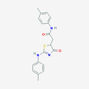 2-[2-(4-methylanilino)-4-oxo-1,3-thiazol-5-yl]-N-(4-methylphenyl)acetamide