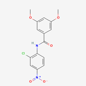 molecular formula C15H13ClN2O5 B3980906 N-(2-chloro-4-nitrophenyl)-3,5-dimethoxybenzamide 
