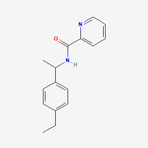 molecular formula C16H18N2O B3981002 N-[1-(4-ethylphenyl)ethyl]pyridine-2-carboxamide 