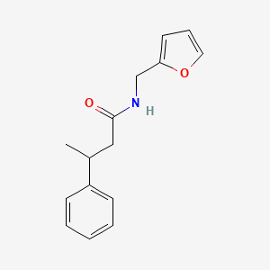 molecular formula C15H17NO2 B3981058 N-(2-furylmethyl)-3-phenylbutanamide 