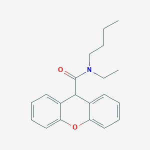 molecular formula C20H23NO2 B3981239 N-butyl-N-ethyl-9H-xanthene-9-carboxamide 