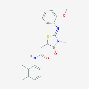 N-(2,3-dimethylphenyl)-2-{2-[(2-methoxyphenyl)imino]-3-methyl-4-oxo-1,3-thiazolidin-5-yl}acetamide