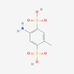 2-Amino-5-methylbenzene-1,4-disulfonic acid