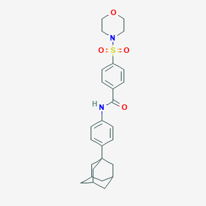 B398211 N-[4-(1-adamantyl)phenyl]-4-(4-morpholinylsulfonyl)benzamide CAS No. 304695-23-6