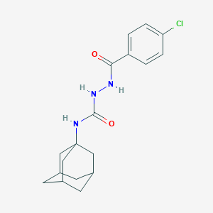 molecular formula C18H22ClN3O2 B398213 1-(1-Adamantyl)-3-[(4-chlorobenzoyl)amino]urea CAS No. 489455-41-6