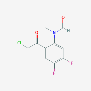 N-[2-(Chloroacetyl)-4,5-difluorophenyl]-N-methylformamide