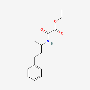 molecular formula C14H19NO3 B3982673 ETHYL [(4-PHENYLBUTAN-2-YL)CARBAMOYL]FORMATE 