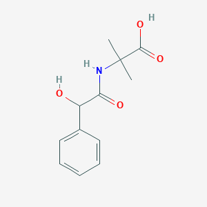 2-[(2-Hydroxy-2-phenylacetyl)amino]-2-methylpropanoic acid