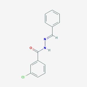 molecular formula C14H11ClN2O B398326 N'-benzylidene-3-chlorobenzohydrazide 
