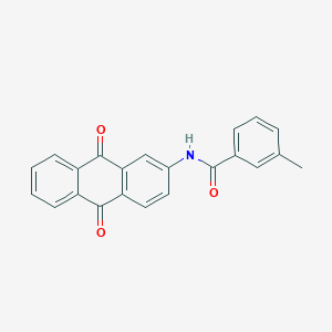molecular formula C22H15NO3 B398331 N-(9,10-dioxo-9,10-dihydroanthracen-2-yl)-3-methylbenzamide 