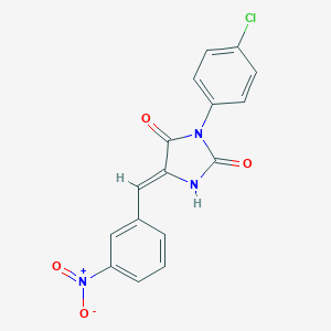 Hydantoin, 3-(p-chlorophenyl)-5-(m-nitrobenzylidene)-